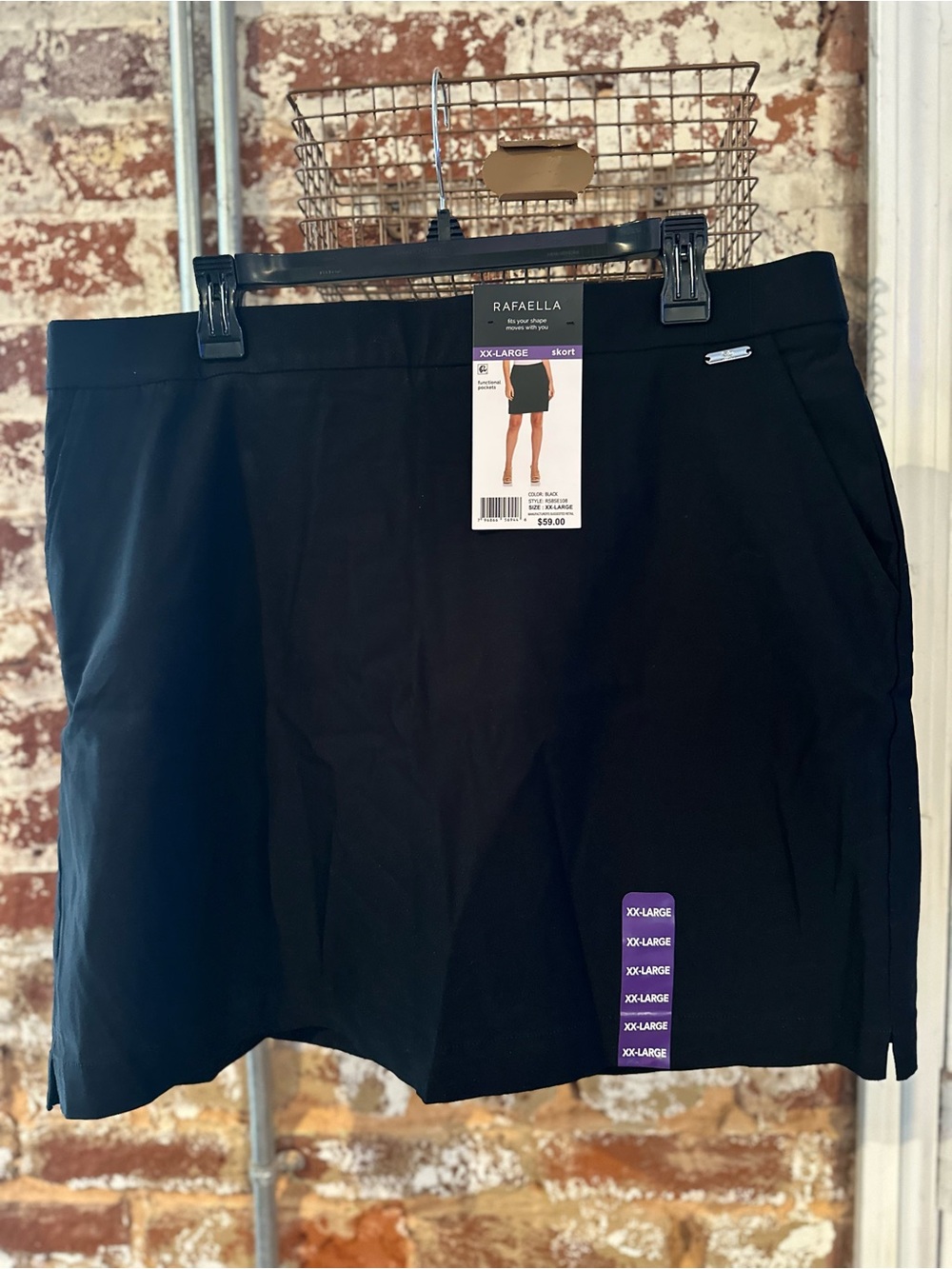 Rafaella Black Skort NWT